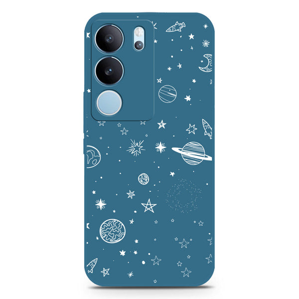 Stardust Dreams Design Soft Phone Case - Blue - Vivo S17