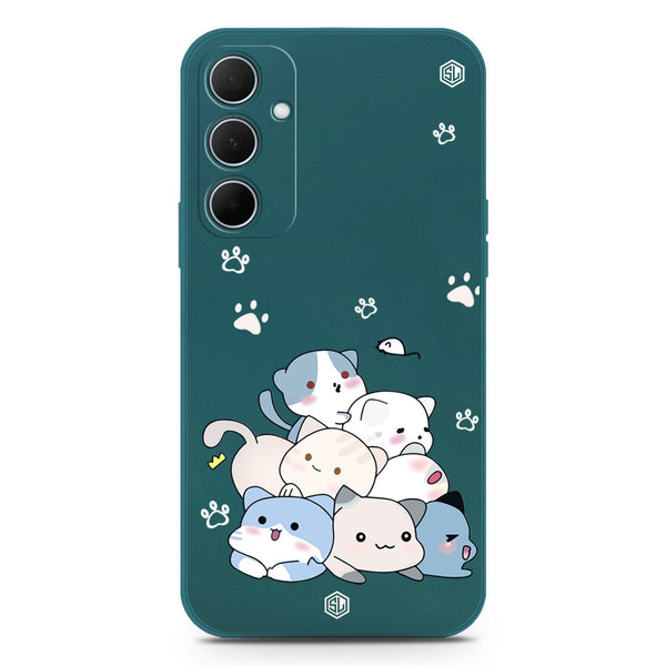 Cute Design Soft Phone Case - Silica Gel Case - Darkgreen - Samsung Galaxy A35