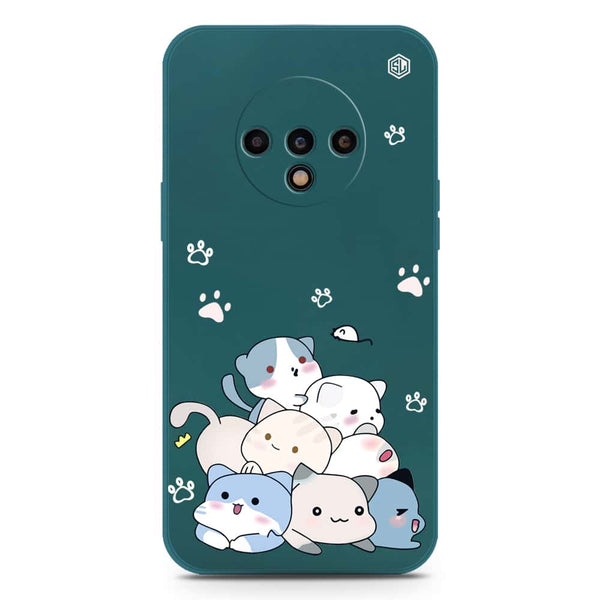 Cute Design Soft Phone Case - Silica Gel Case - Darkgreen - OnePlus 7T