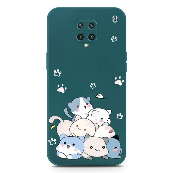 Cute Design Soft Phone Case - Silica Gel Case - Darkgreen - Xiaomi Redmi Note 9 Pro