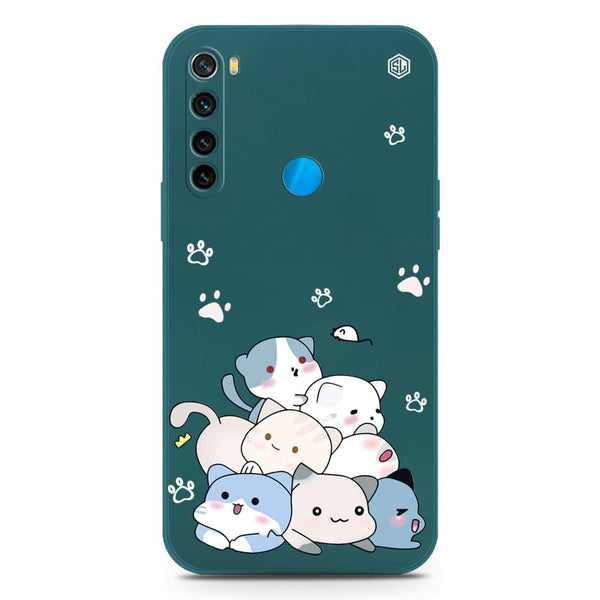 Cute Design Soft Phone Case - Silica Gel Case - Darkgreen - Xiaomi Redmi Note 8