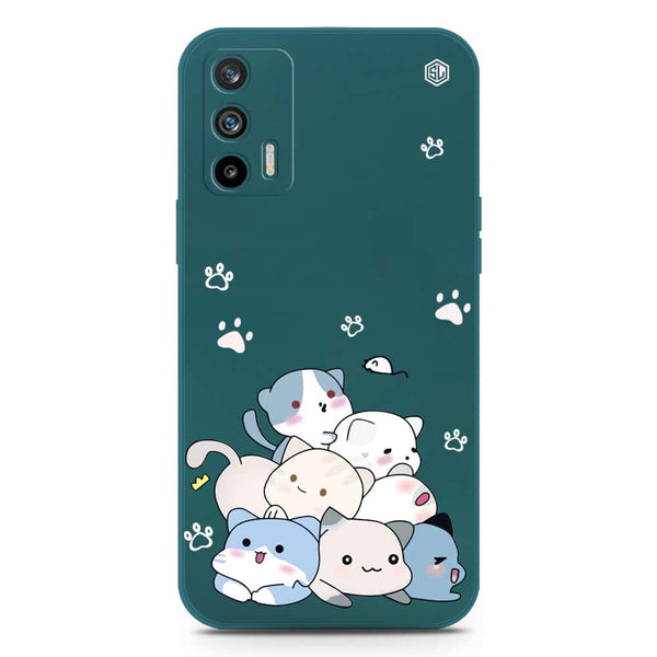 Cute Design Soft Phone Case - Silica Gel Case - Darkgreen - Realme GT 5G