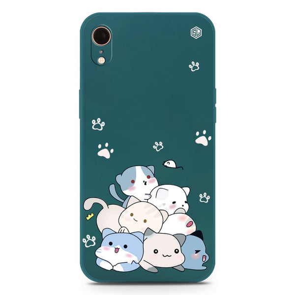 Cute Design Soft Phone Case - Silica Gel Case - Darkgreen - iPhone XR