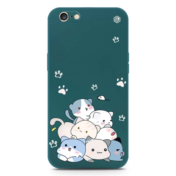 Cute Design Soft Phone Case - Silica Gel Case - Darkgreen - iPhone 6S / 6