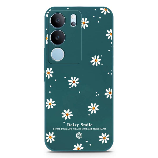 Daisy Smile Design Soft Phone Case - Silica Gel Case - Darkgreen - Vivo S17 Pro