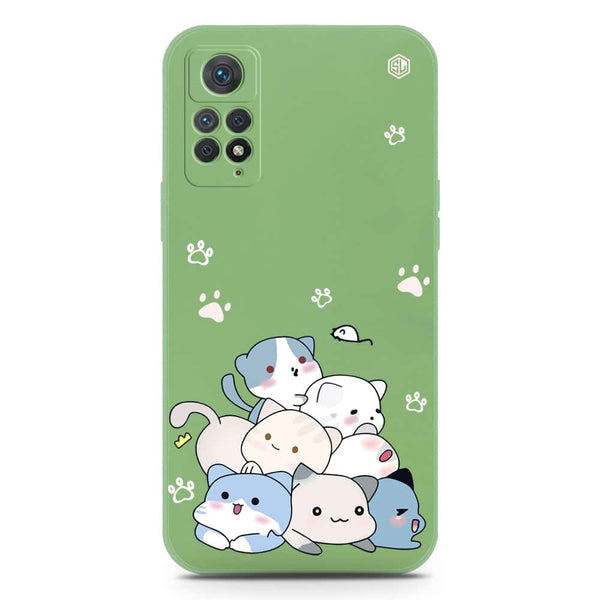 Cute Design Soft Phone Case - Silica Gel Case - LightGreen - Xiaomi Redmi Note 11 Pro Plus