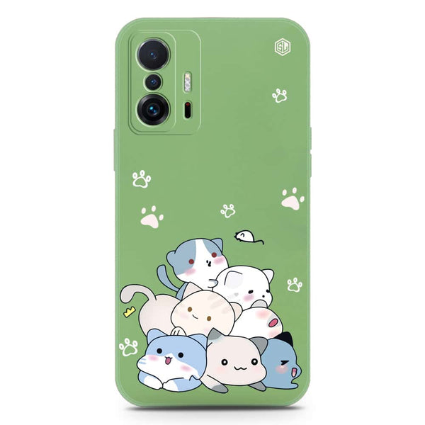 Cute Design Soft Phone Case - Silica Gel Case - LightGreen - Xiaomi 11T