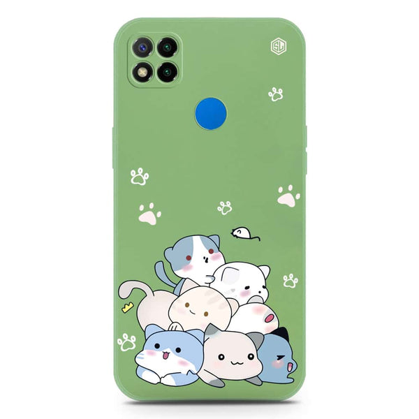 Cute Design Soft Phone Case - Silica Gel Case - LightGreen - Xiaomi Redmi 9C