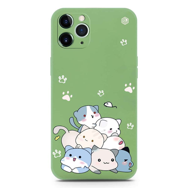 Cute Design Soft Phone Case - Silica Gel Case - LightGreen - iPhone 11 Pro