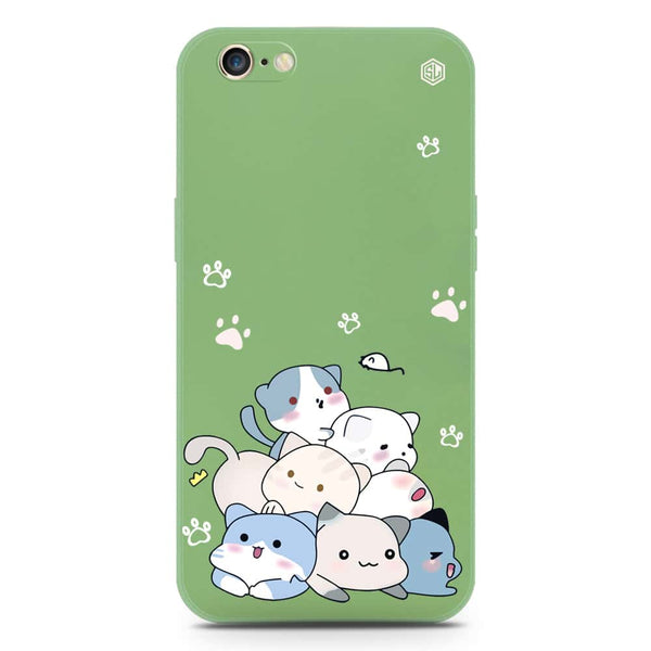 Cute Design Soft Phone Case - Silica Gel Case - LightGreen - iPhone 6S / 6