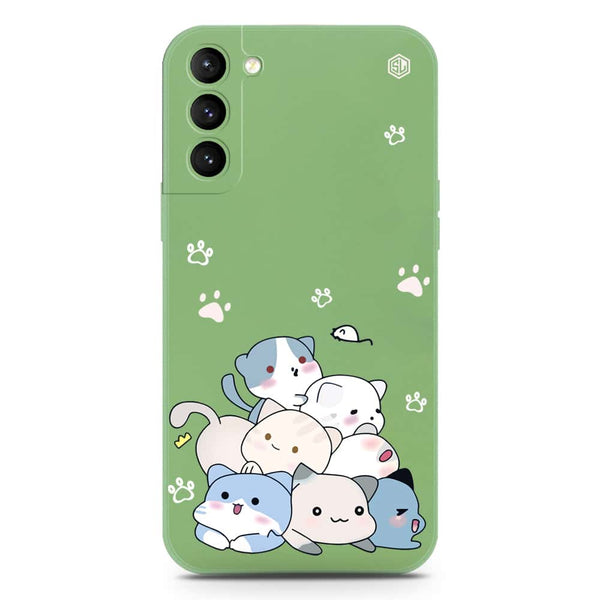 Cute Design Soft Phone Case - Silica Gel Case - LightGreen - Samsung Galaxy S21 Plus 5G