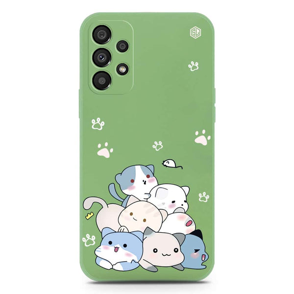 Cute Design Soft Phone Case - Silica Gel Case - LightGreen - Samsung Galaxy A33 5G