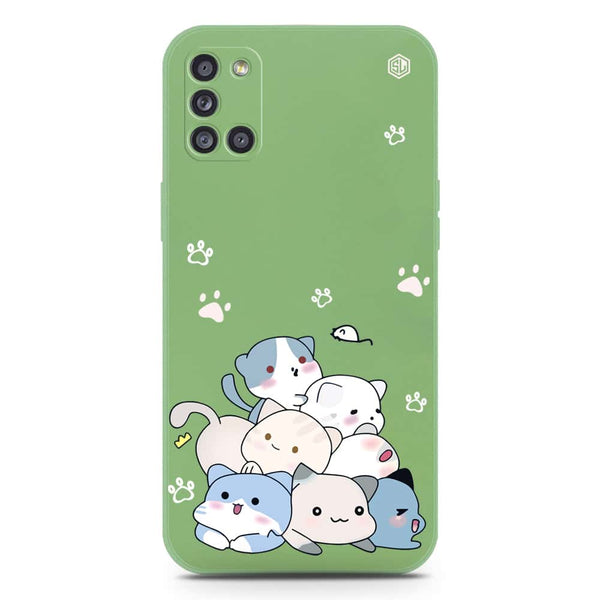 Cute Design Soft Phone Case - Silica Gel Case - LightGreen - Samsung Galaxy A31