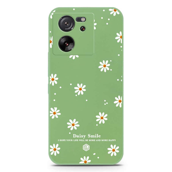 Daisy Smile Design Soft Phone Case - Silica Gel Case - Lightgreen - Xiaomi Redmi K60 Ultra