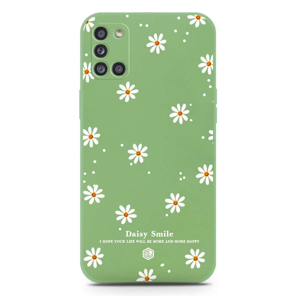 Daisy Smile Design Soft Phone Case - Silica Gel Case - LightGreen - Samsung Galaxy A31