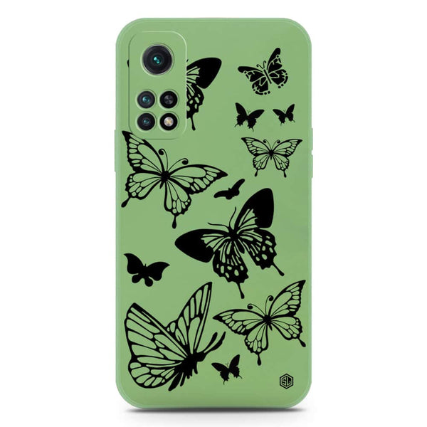 Cute Butterfly Design Soft Phone Case - Silica Gel Case - LightGreen - Xiaomi Redmi K30S