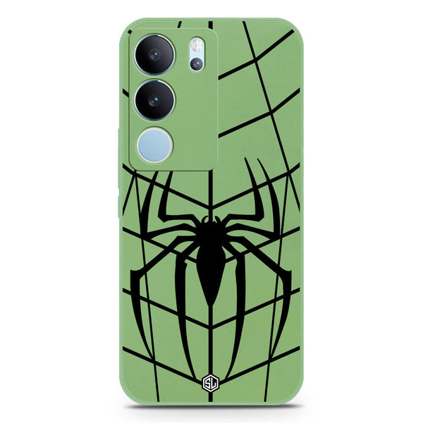 X-Spider Design Soft Phone Case - Silica Gel Case - LightGreen - Vivo S17