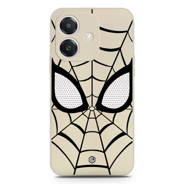 Cool Spider Design Soft Phone Case - Silica Gel Case - Offwhite - Oppo A3x 5G