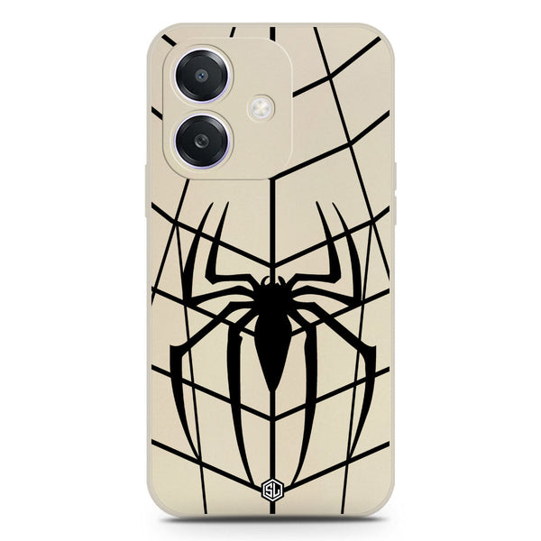 X-Spider Design Soft Phone Case - Silica Gel Case - Offwhite - Oppo A3x 4G