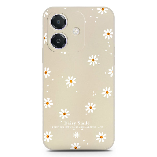 Daisy Smile Design Soft Phone Case - Silica Gel Case - Offwhite - Oppo A3x 5G