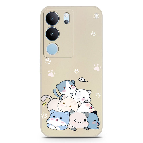 Cute Design Soft Phone Case - Silica Gel Case - Offwhite - Vivo S17 Pro