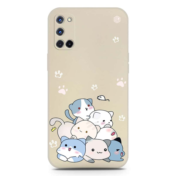 Cute Design Soft Phone Case - Silica Gel Case - Offwhite - Oppo A52