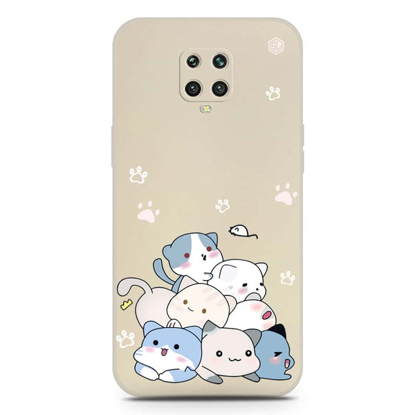 Cute Design Soft Phone Case - Silica Gel Case - Offwhite - Xiaomi Redmi Note 9 Pro