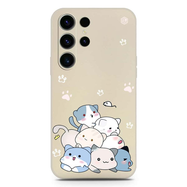 Cute Design Soft Phone Case - Silica Gel Case - Offwhite - Samsung Galaxy S23 Ultra 5G