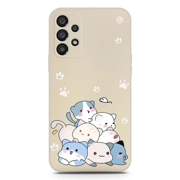 Cute Design Soft Phone Case - Silica Gel Case - Offwhite - Samsung Galaxy A33 5G