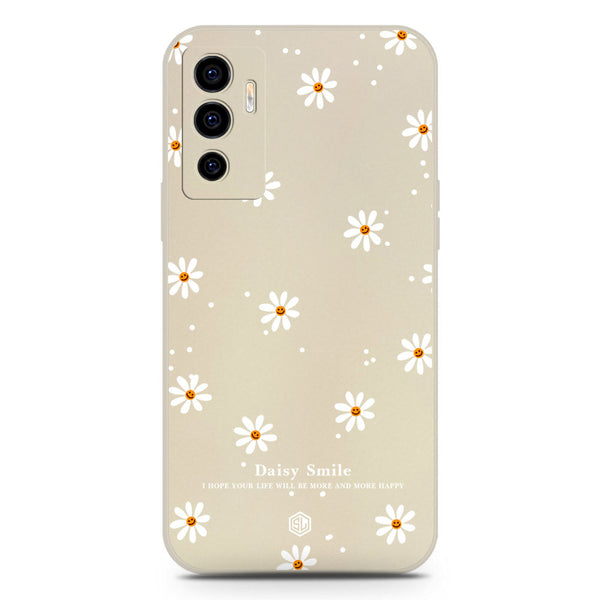 Daisy Smile Design Soft Phone Case - Silica Gel Case - Offwhite - Vivo V23e 5G