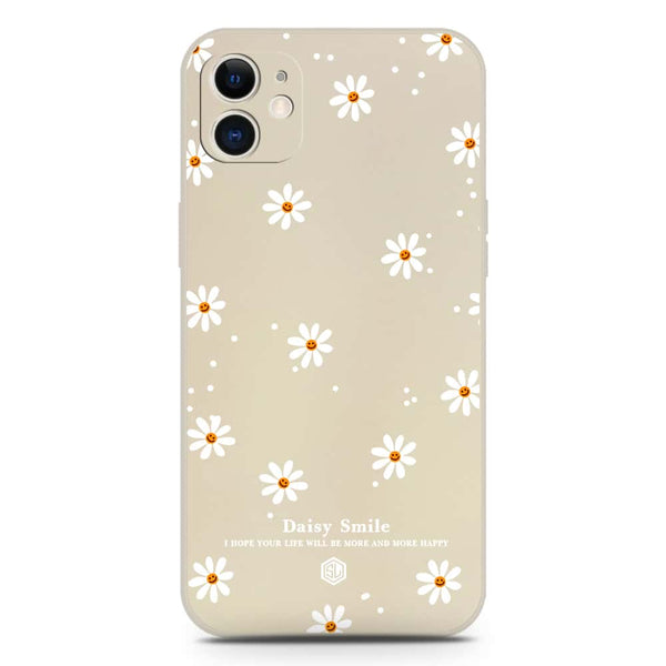 Daisy Smile Design Soft Phone Case - Silica Gel Case - Offwhite - iPhone 11