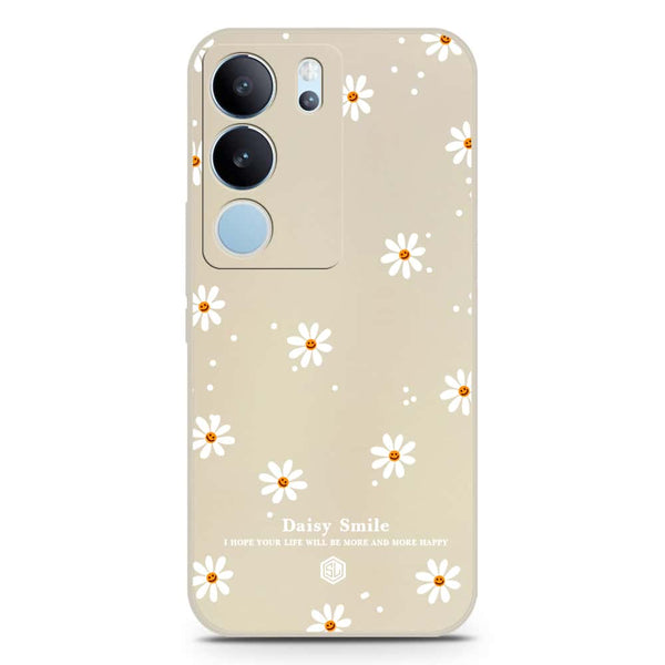 Daisy Smile Design Soft Phone Case - Silica Gel Case - Offwhite - Vivo S17 Pro