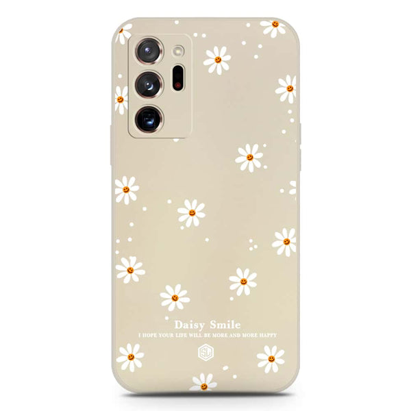 Daisy Smile Design Soft Phone Case - Silica Gel Case - Offwhite - Samsung Galaxy Note 20 Ultra