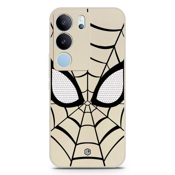 Cool Spider Design Soft Phone Case - Silica Gel Case - Offwhite - Vivo S17 Pro