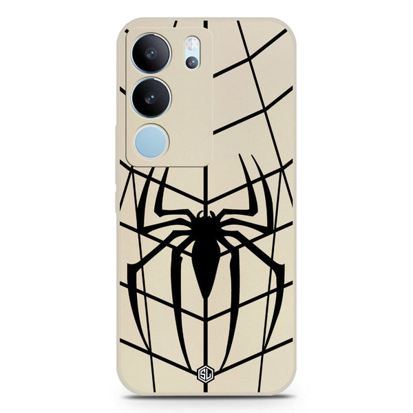 X-Spider Design Soft Phone Case - Silica Gel Case - Offwhite - Vivo S17