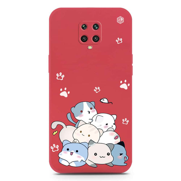 Cute Design Soft Phone Case - Silica Gel Case - Red - Xiaomi Redmi Note 9 Pro