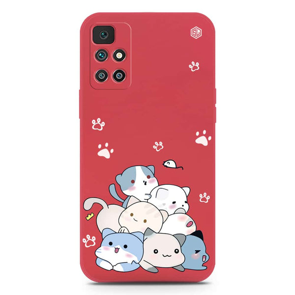 Cute Design Soft Phone Case - Silica Gel Case - Red - Xiaomi Redmi 10 Prime