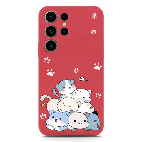 Cute Design Soft Phone Case - Silica Gel Case - Red - Samsung Galaxy S23 Ultra 5G