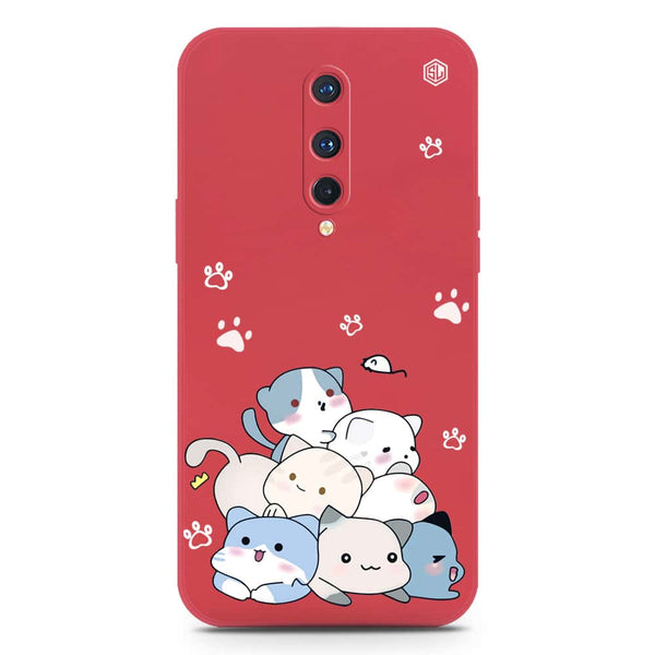 Cute Design Soft Phone Case - Silica Gel Case - Red - OnePlus 8