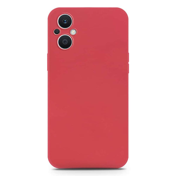 Skinlee Silica Gel Case - Red - Oppo Reno7 Z 5G