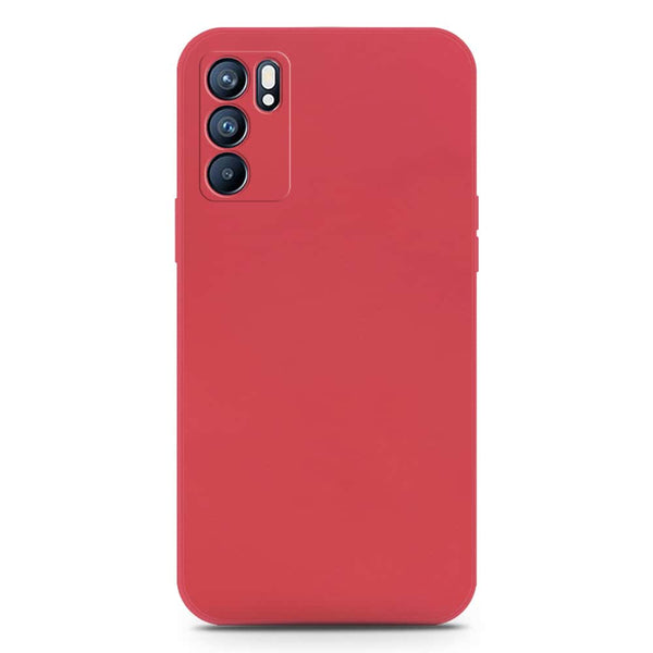 Skinlee Silica Gel Case - Dark Red - Oppo Reno 6 Pro 5G