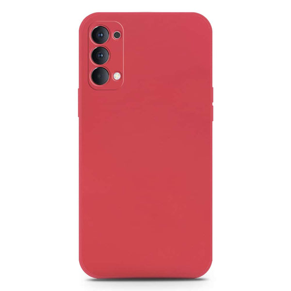 Skinlee Silica Gel Case - Red - Oppo Reno 4 5G