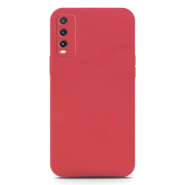 Skinlee Silica Gel Case - Dark Red - Vivo Y20T