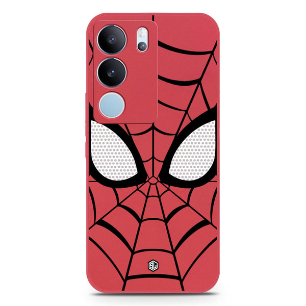 Cool Spider Design Soft Phone Case - Silica Gel Case - Red - Vivo S17 Pro