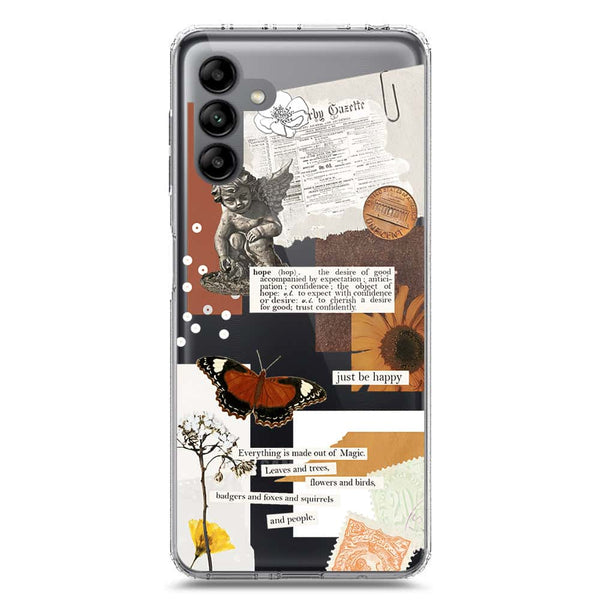 Aesthetic Design - Design 2 - Soft Phone Case - Crystal Clear Case - Samsung Galaxy A04s