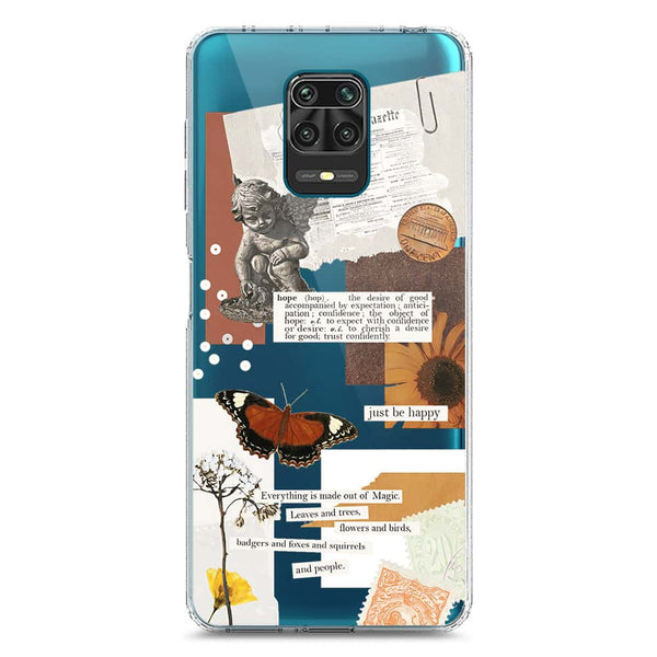 Aesthetic Design - Design 2 - Soft Phone Case - Crystal Clear Case - Xiaomi Redmi Note 9 Pro