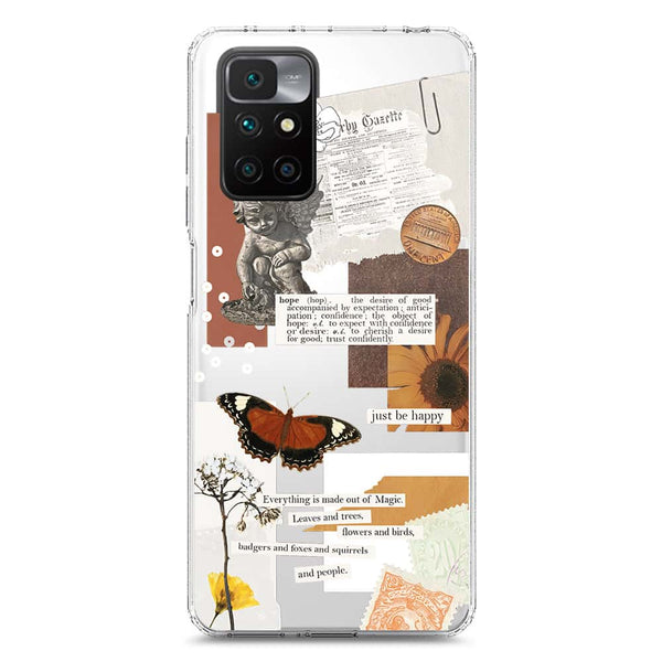 Aesthetic Design - Design 2 - Soft Phone Case - Crystal Clear Case - Xiaomi Redmi 10 Prime