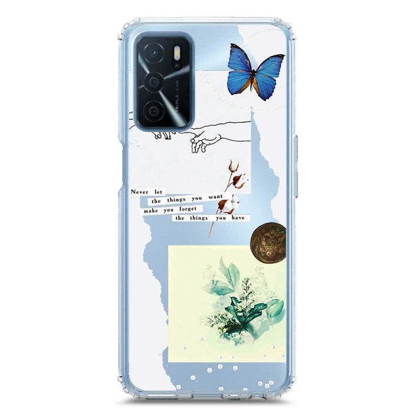 Aesthetic Collage Design - Design 3 - Soft Phone Case - Crystal Clear Case - Oppo A54s