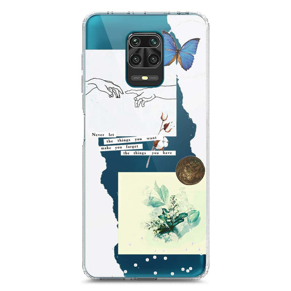 Aesthetic Collage Design - Design 3 - Soft Phone Case - Crystal Clear Case - Xiaomi Redmi Note 9 Pro