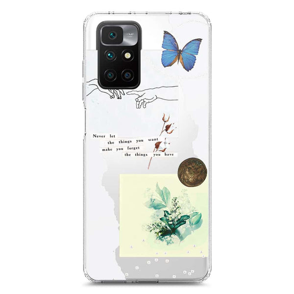 Aesthetic Collage Design - Design 3 - Soft Phone Case - Crystal Clear Case - Xiaomi Redmi 10 Prime